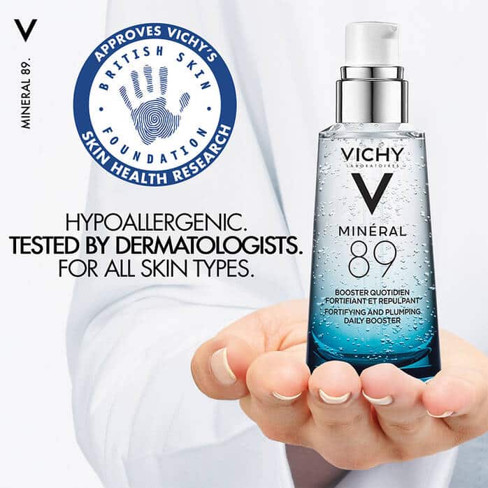 سرم آبرسان و تقویت کننده ویشی مدل Mineral 89 حجم 50 میلی 1 vichy mineral 89 moisturizing booster with hyaluronic acid masokala.com