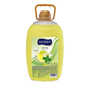 مایع دستشویی با رایحه لیمو و نعنا هوبی 3.6 لیتری Hobby