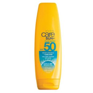 کرم ضد آفتاب و مرطوب کننده صورت و بدن Avon ‌مدل +Care Sun با spf 50
