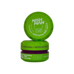 واکس مو نیشمن سبز 05 مدل Nishman Hair Styling Wax KERATIN حجم 150 میل