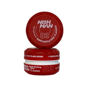 واکس مو نیشمن قرمز 03 مدل Nishman Hair Styling Wax FLAMING حجم 150 میل